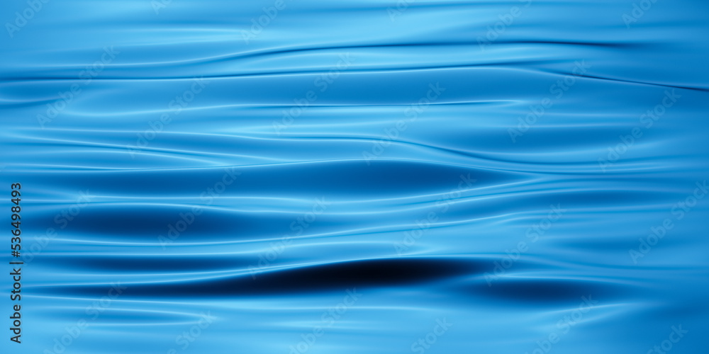 Blue water ripples or waves background abstract textures smooth silk wallpaper with copy space for text