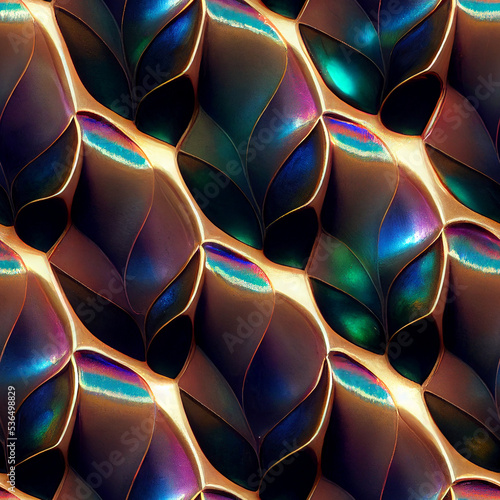 Seamless, iridescent background pattern