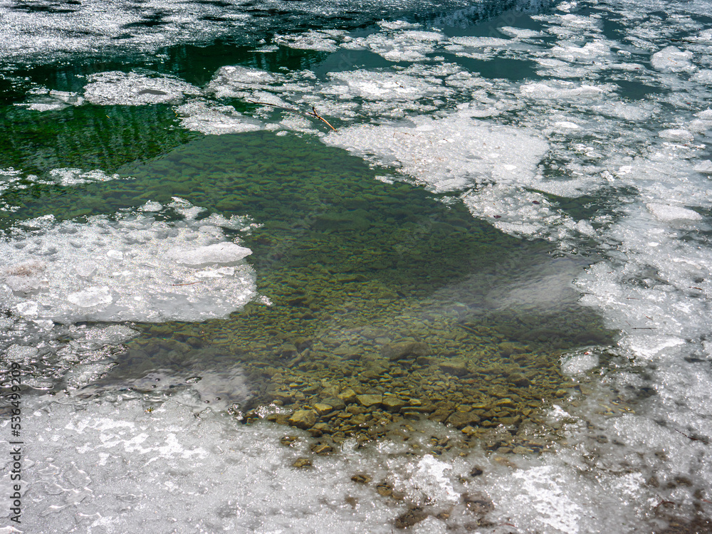 kleine Eisschollen auf dem Plansee #2 kleine Eisschollen auf dem Plansee #2
