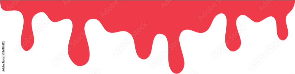 Red dripping paint illustration Red dripping paint illustration