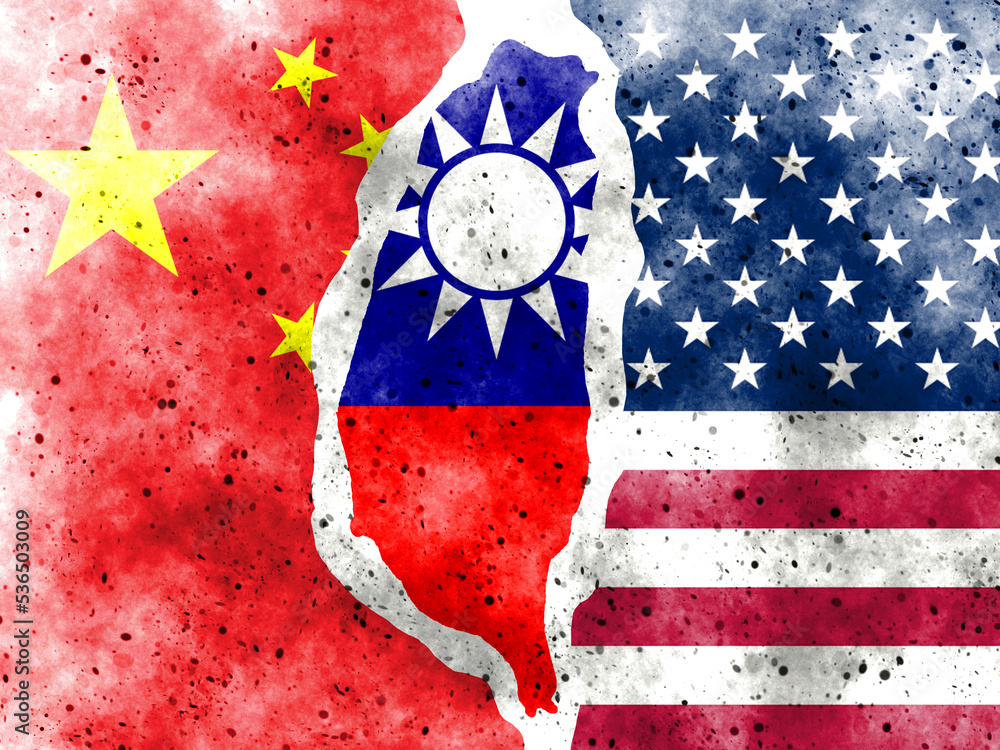 trade war. Flag of the People's Republic of China. Flag of the United ...