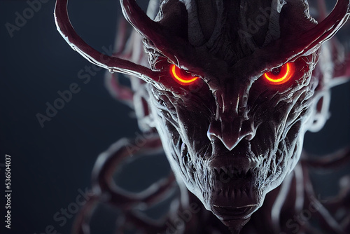 Fotobehang Scary demon devil monster