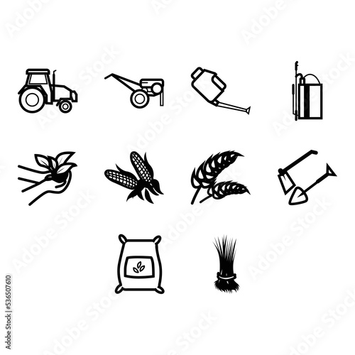 agriculture icon set
