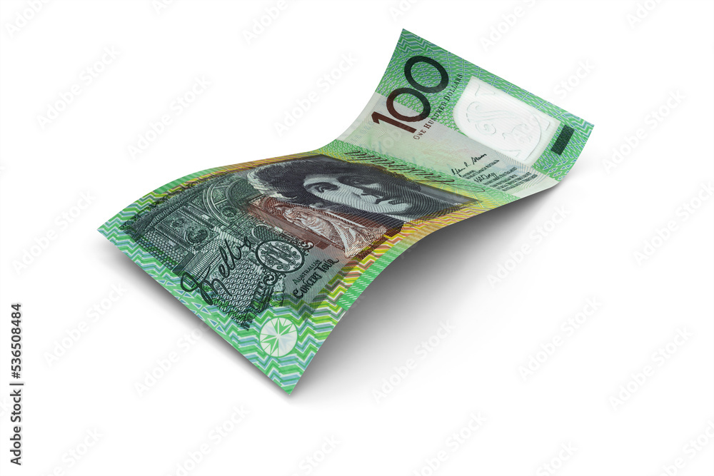 100 Australian Dollars Note I - obrazy, fototapety, plakaty 