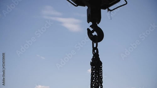 Wallpaper Mural the hook of a construction crane against the sky Torontodigital.ca