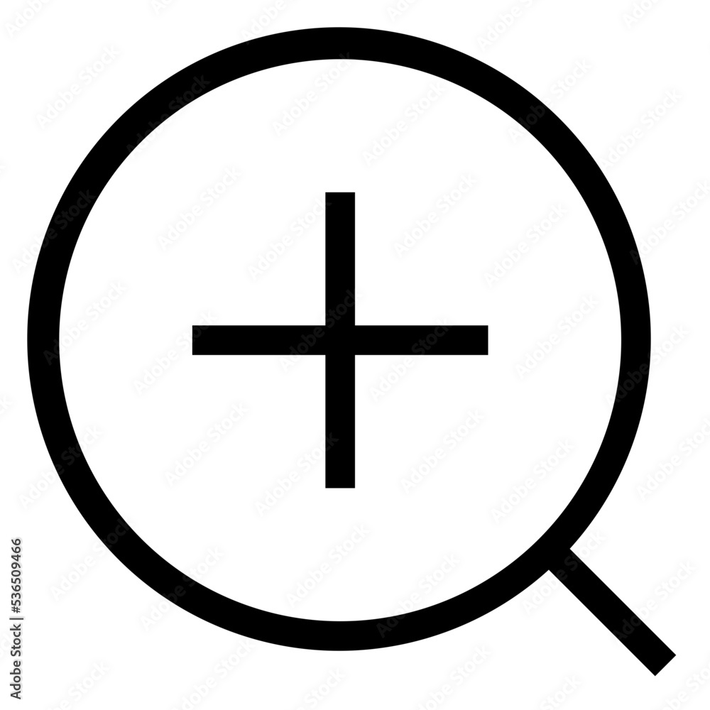 Icon Zoom In With Style Outline Icon Zoom In With Style Outline