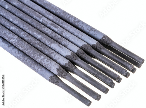 electrodes for welding on a white background