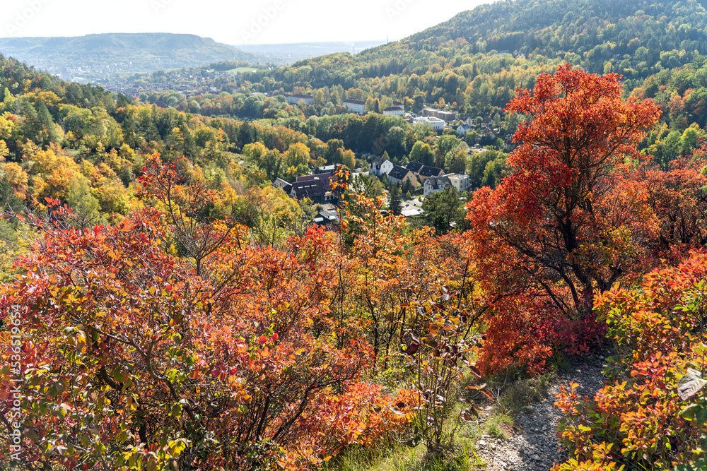 Herbst in den Sonnenbergen - Blick ins Jenaer Tal Herbst in den Sonnenbergen - Blick ins Jenaer Tal