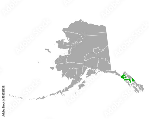 Karte von Hoonah-Angoon in Alaska