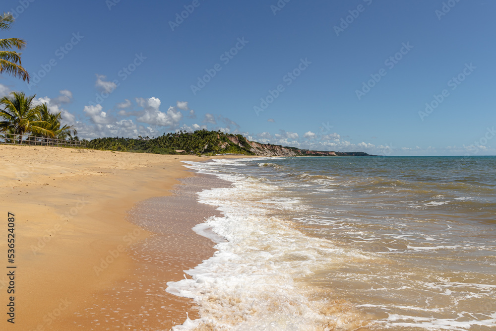 Obraz premium natural landscape in the district of Trancoso in the city of Porto Seguro, State of Bahia, Brazil