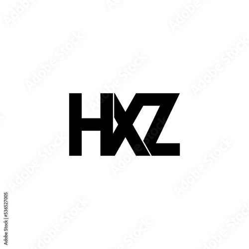 hxz lettering initial monogram logo design