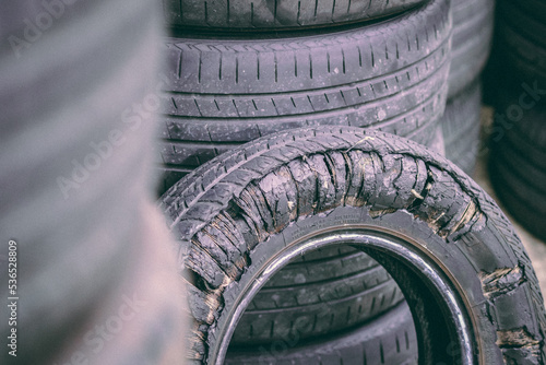 wasted tires old tires