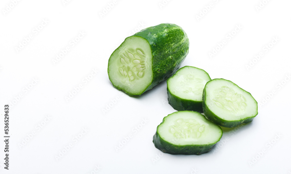 cucumber on white background cucumber on white background