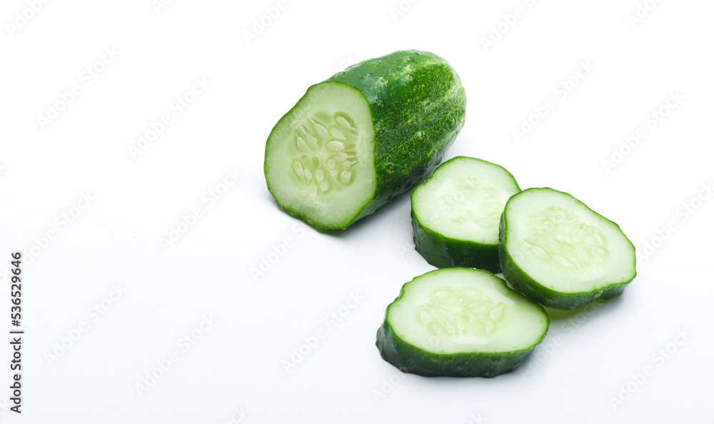 cucumber on white background cucumber on white background