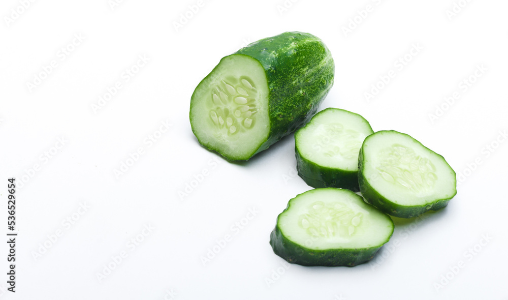 cucumber on white background cucumber on white background
