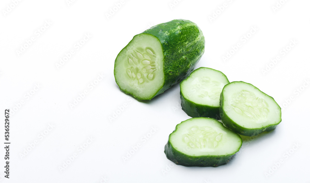 cucumber on white background cucumber on white background