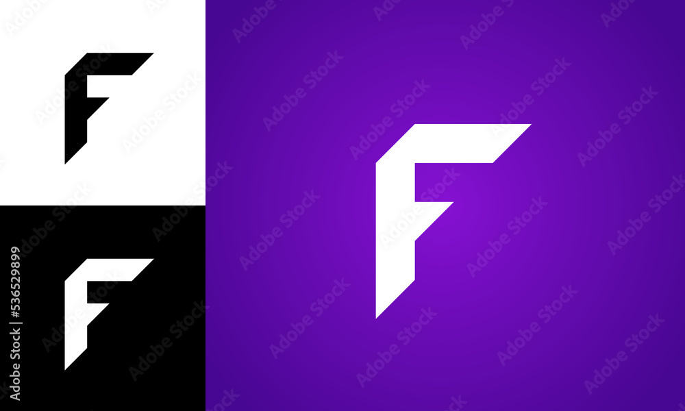 Vector F logo design isolated on white background. Number 7 logotype. Alphabet web emblem. Trendy abc icon. Geometry shape stamp. Minimalism identity symbol. Modern gradient branding Vector F logo design isolated on white background. Number 7 logotype. Alphabet web emblem. Trendy abc icon. Geometry shape stamp. Minimalism identity symbol. Modern gradient branding