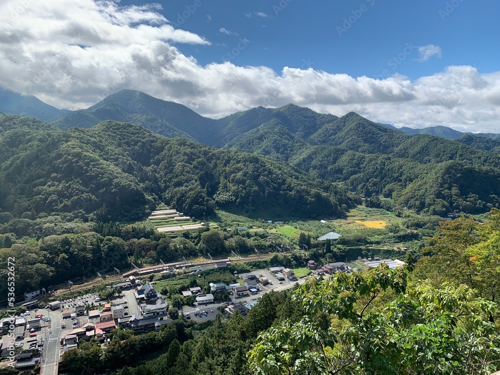 山寺の五大堂からの景色