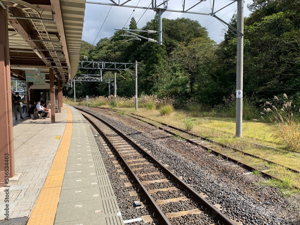 Fototapeta premium 山寺駅からの景色