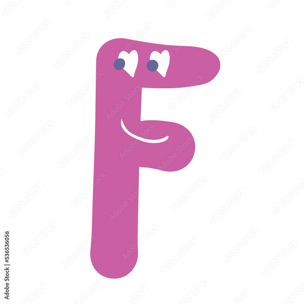 Cute alphabet letter. Kids clipart. in cartoon style. Cute alphabet letter. Kids clipart. in cartoon style.