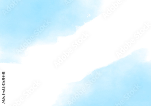 zima tło watercolor farby malować przezroczysty plama chmura rozbłysk akwarela ręczne papier obraz #536536443