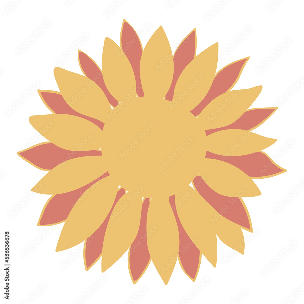Flower illustration. Botanical decorative design element. Flower illustration. Botanical decorative design element.
