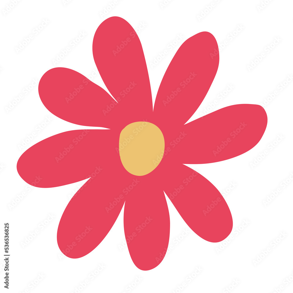 Flower illustration. Botanical decorative design element. Flower illustration. Botanical decorative design element.