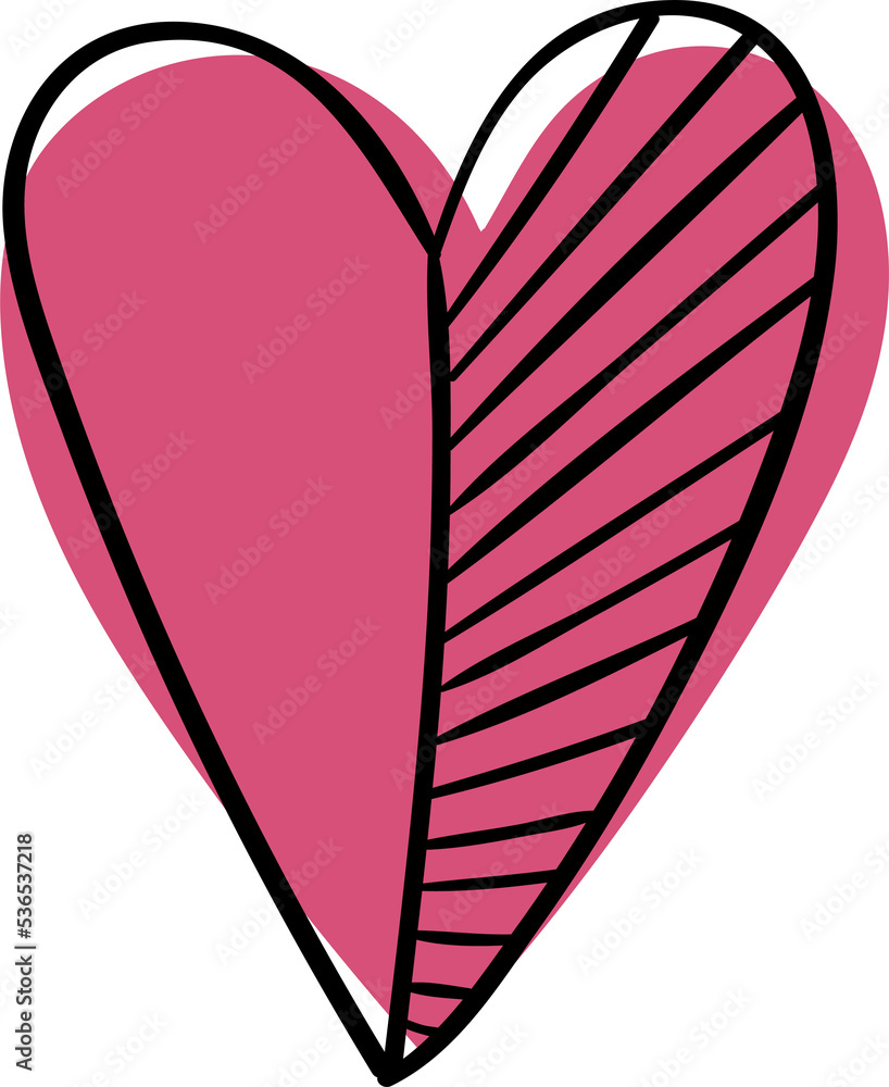 Cute colorful heart. Valentine's day symbol. Cute colorful heart. Valentine's day symbol.