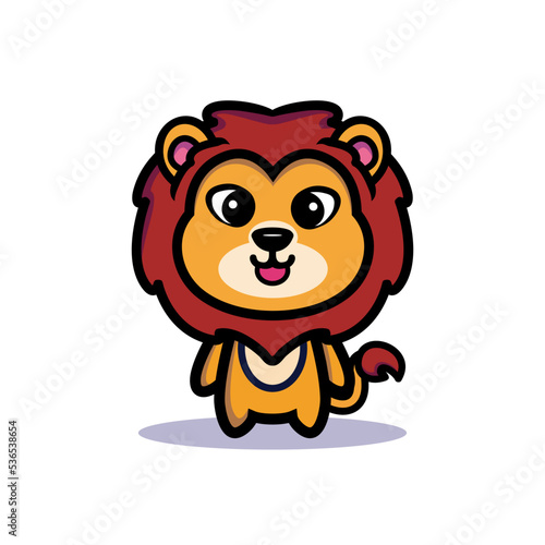 Art illustration symbol mascot character animal design kawaii lion