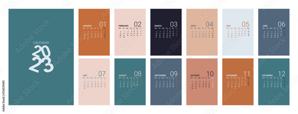 2023 modern color simple calendar calendar 2023 simple look calendar 2023 modern color simple calendar calendar 2023 simple look calendar