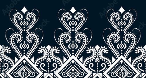 abstract ethnic pattern seamless design line white Aztec geometric background EP.34