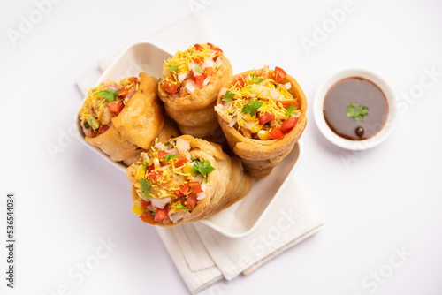 Kutchi Cone Chaat is a popular party appetizer snack from India