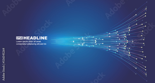 Neon dynamic luminous dot line Internet technology background