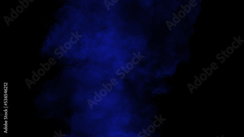 Blue smoke effect 