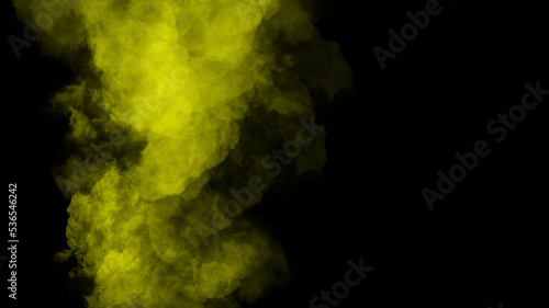 Yellow smoke effect