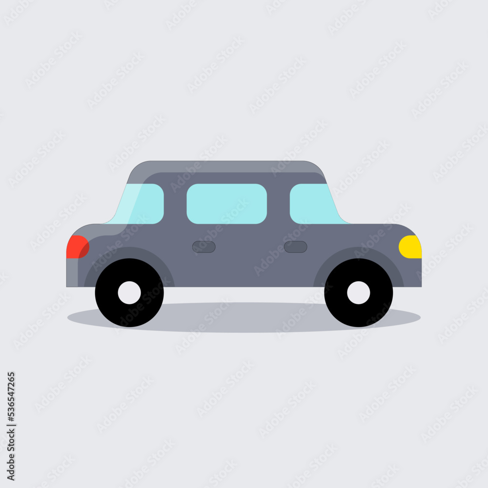 Art illustration icon logo flat cartoon transportation design symbol concept car of family activity