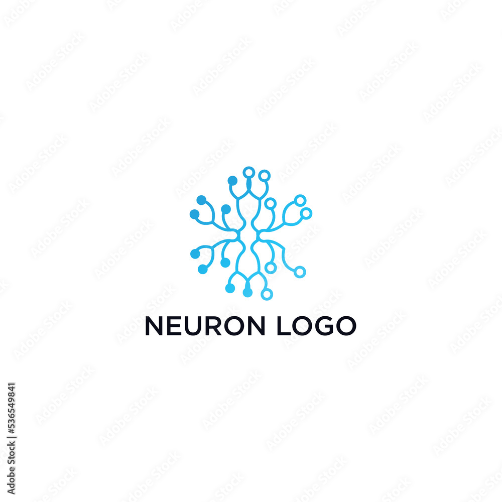 Neuron logo icon vector image Neuron logo icon vector image