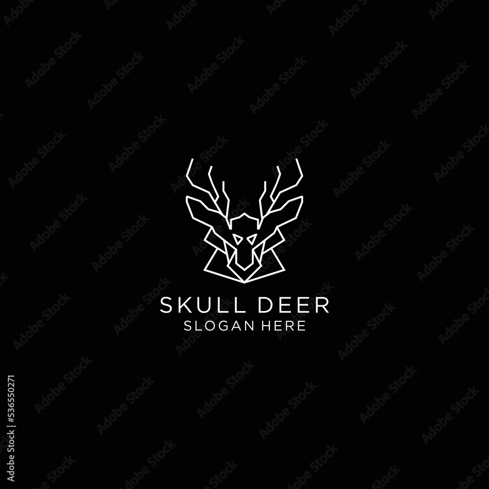 Deer logo icon vector image Deer logo icon vector image