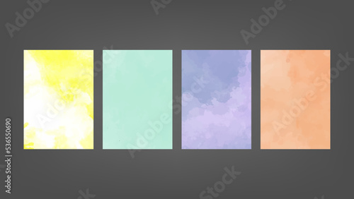 soft Colorful watercolor background for your design  watercolor background concept  vector.
