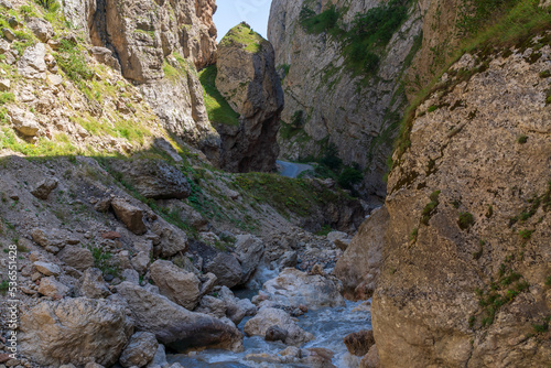 Mountain river in the gorge