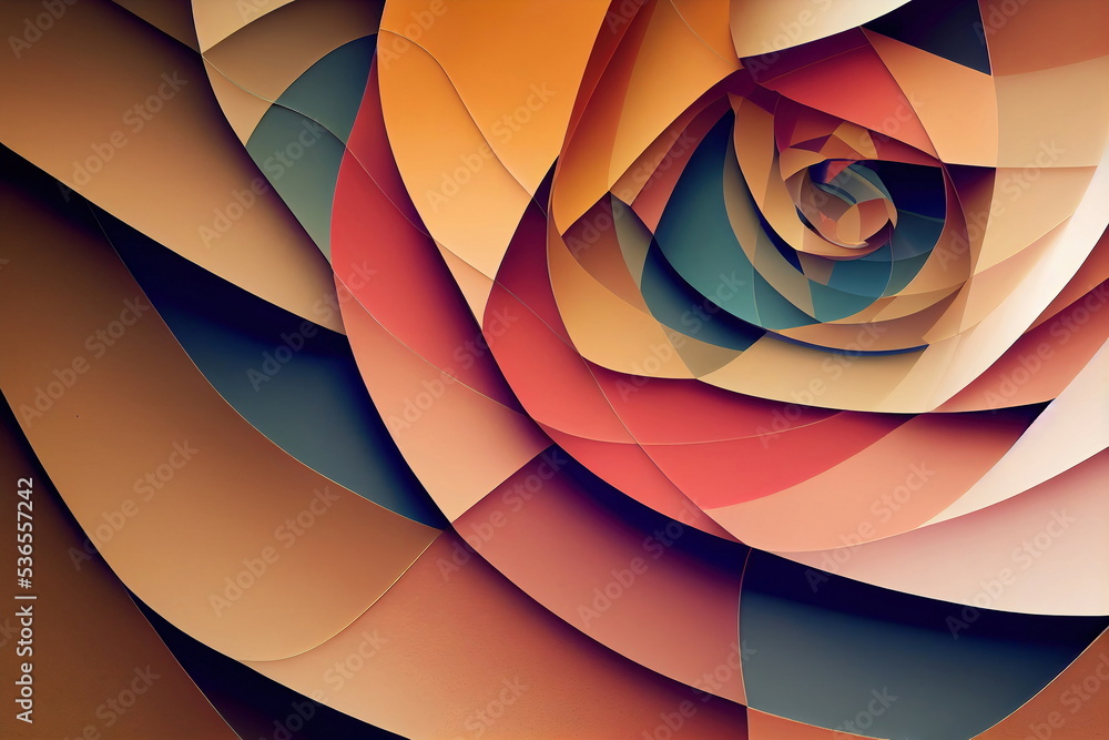 Fototapeta premium Abstract organic autumunn color shapes background wallpaper