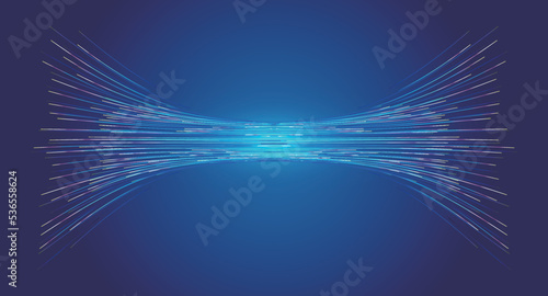 Neon dynamic luminous lines Internet technology vector background