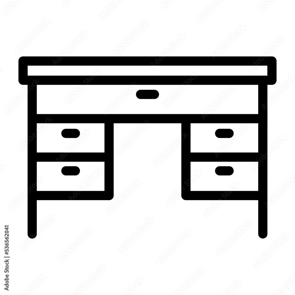 desk line icon desk line icon