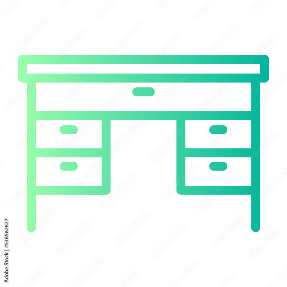 desk gradient icon desk gradient icon