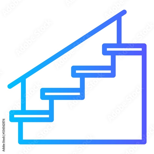 stairs gradient icon
