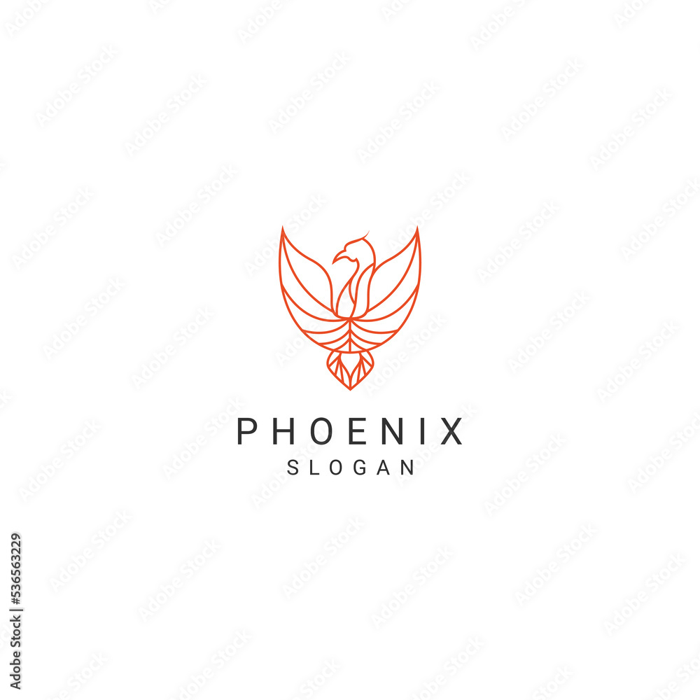 Phoenix logo desing icon vector Phoenix logo desing icon vector
