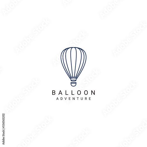 Balloon logo desing icon vector