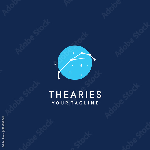 The Aries logo desing icon vector
