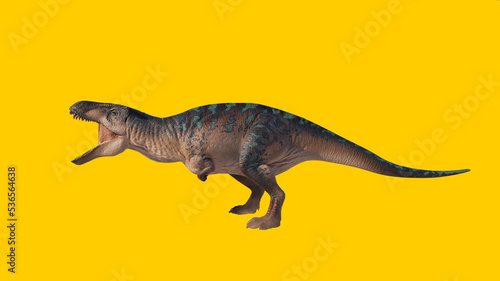 acrocanthosaurus isolated on blank background