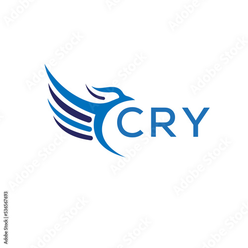 CRY letter logo on white background.CRY letter logo icon design for business and company. CRY letter initial vector logo design. 